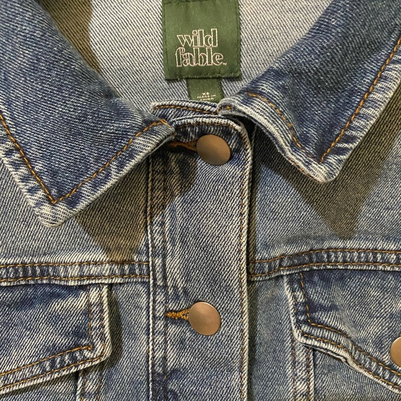 Wild Fable Cropped Denim Jean Jacket - Picture 3 of 9